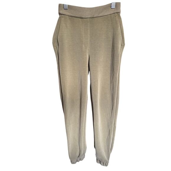 Lululemon Softstreme Relaxed High Rise Pant Suede Jogger Sweatpants Green Size 0 - Picture 5 of 14